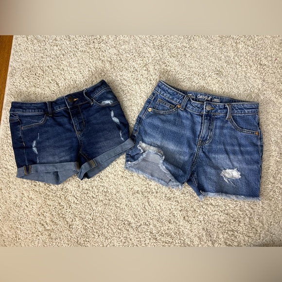 Girls Size 10 Bundle of Jean Shorts - Picture 1 of 13